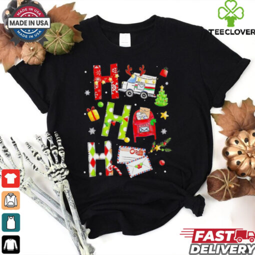 Christmas mailman ho ho ho holiday shirt