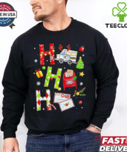 Christmas mailman ho ho ho holiday shirt