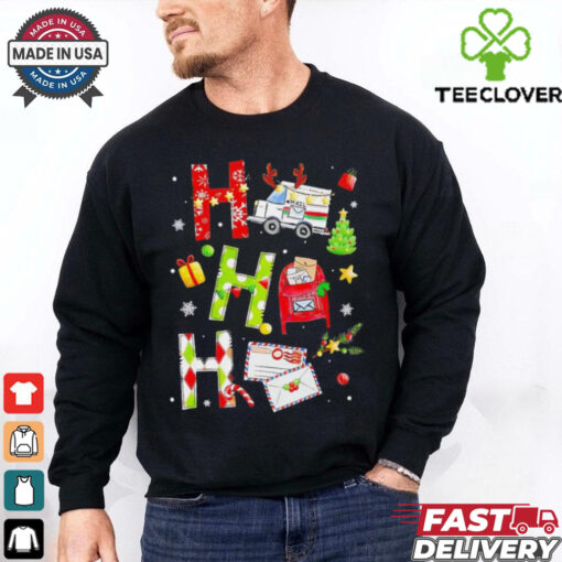 Christmas mailman ho ho ho holiday shirt