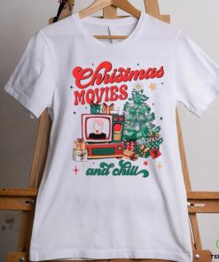 Christmas movie and chill retro shirt 1 Christmas movie and chill retro shirt