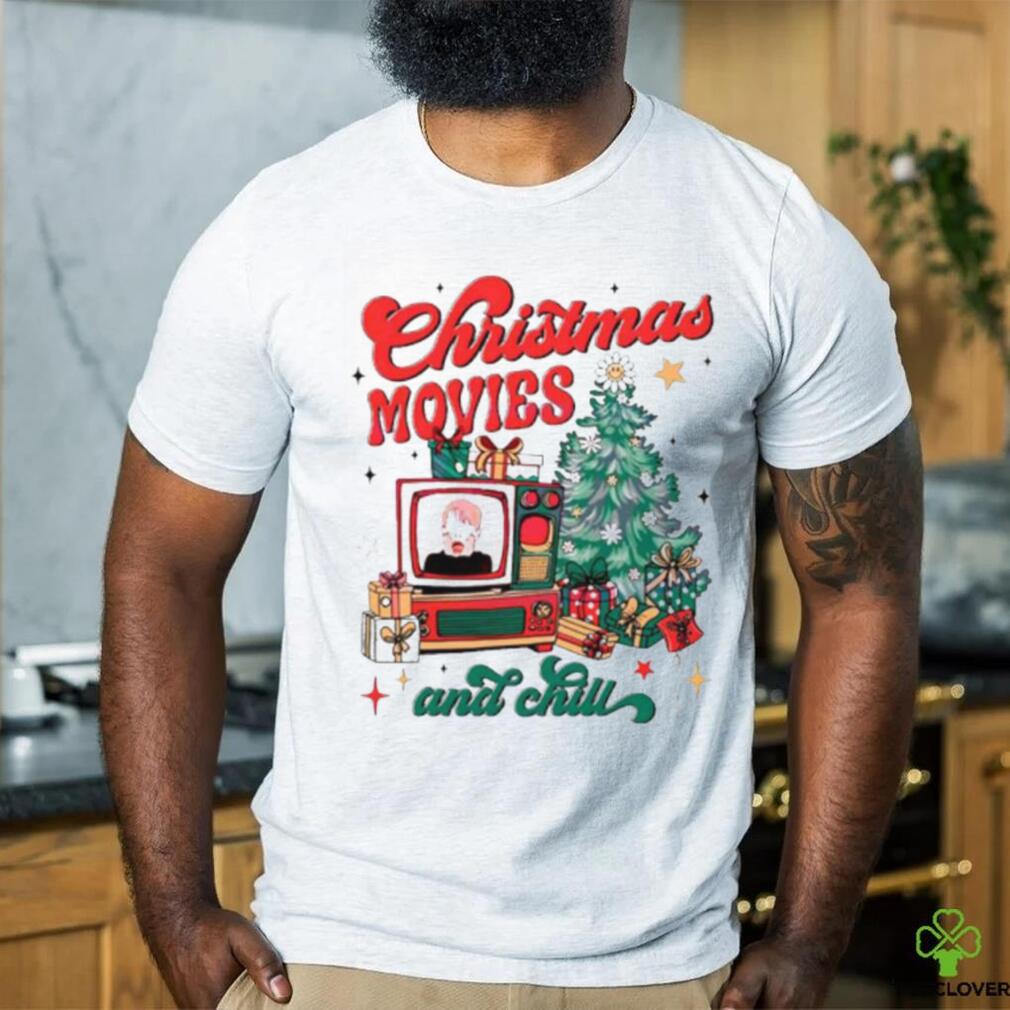 Christmas movie and chill retro shirt Christmas movie and chill retro shirt