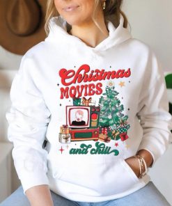 Christmas movie and chill retro shirt 3 Christmas movie and chill retro shirt