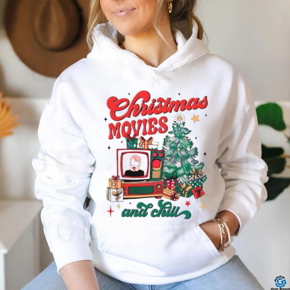 Christmas movie and chill retro shirt Christmas movie and chill retro shirt