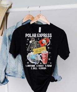 Christmas north pole polar express all aboard santa believe Shirt