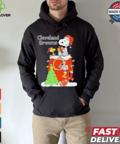 Christmas snoopy cleveland browns 2024 T Shirt