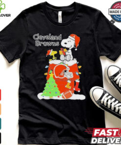 Christmas snoopy cleveland browns 2024 T Shirt