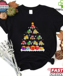 Christmas tree tractor gift shirt 2 Christmas tree tractor gift shirt
