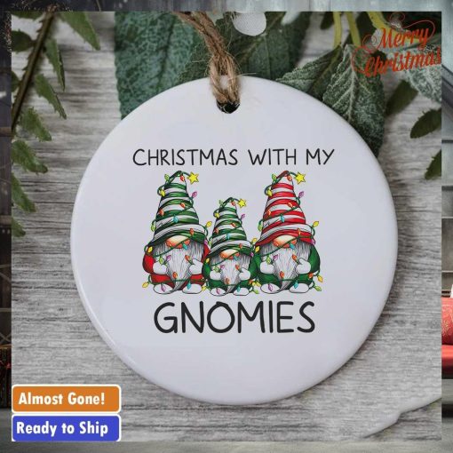 Christmas with my Gnomies ornament