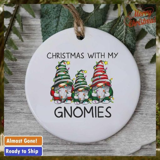 Christmas with my Gnomies ornament