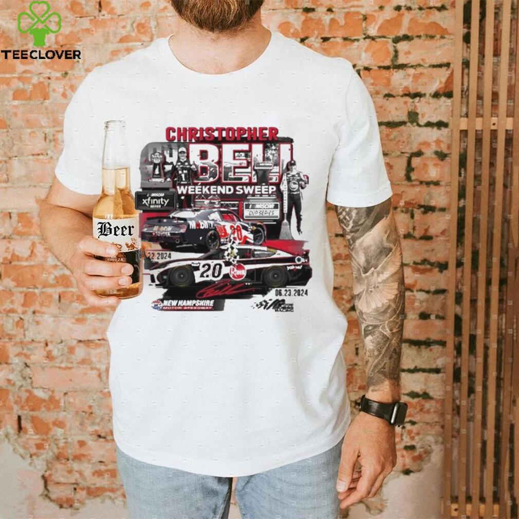 Christopher Bell 2024 Checkered Flag Sports Heather Charcoal 301 Race Shirt Christopher Bell 2024 Checkered Flag Sports Heather Charcoal 301 Race Shirt