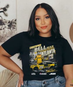 Christopher Bell Checkered Flag Sports Black 2025 Ambetter Health 400 Race Winner T Shirt