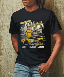 Christopher Bell Checkered Flag Sports Black 2025 Ambetter Health 400 Race Winner T Shirt