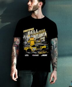 Christopher Bell Checkered Flag Sports Black 2025 Ambetter Health 400 Race Winner T Shirt