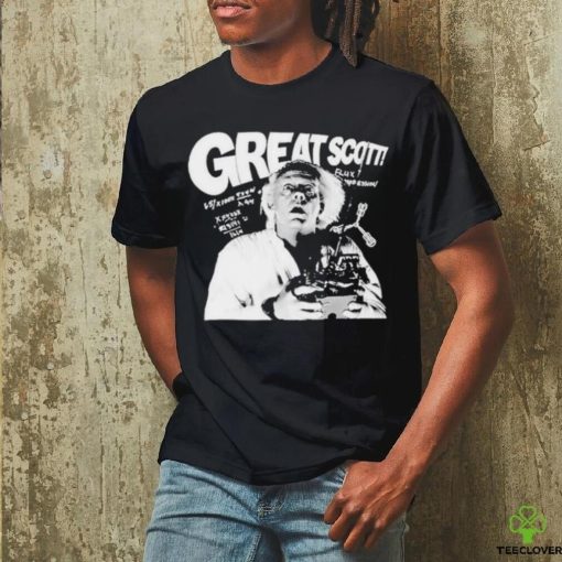 Christopher Lloyd Wearing Great Scott Shirt