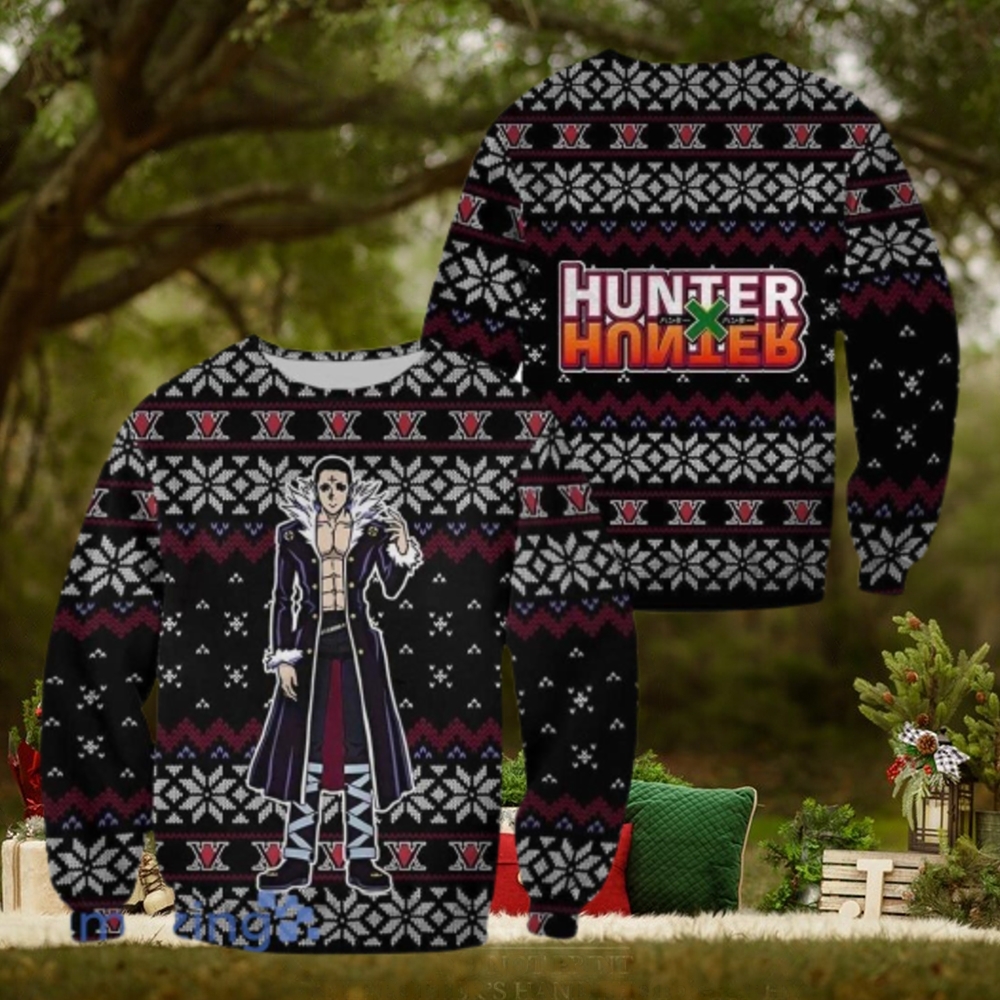 Chrollo Lucilfer Ugly Christmas Pull Et Hoodie Hunter X Hunter Gift Chrollo Lucilfer Ugly Christmas Pull Et Hoodie Hunter X Hunter Gift