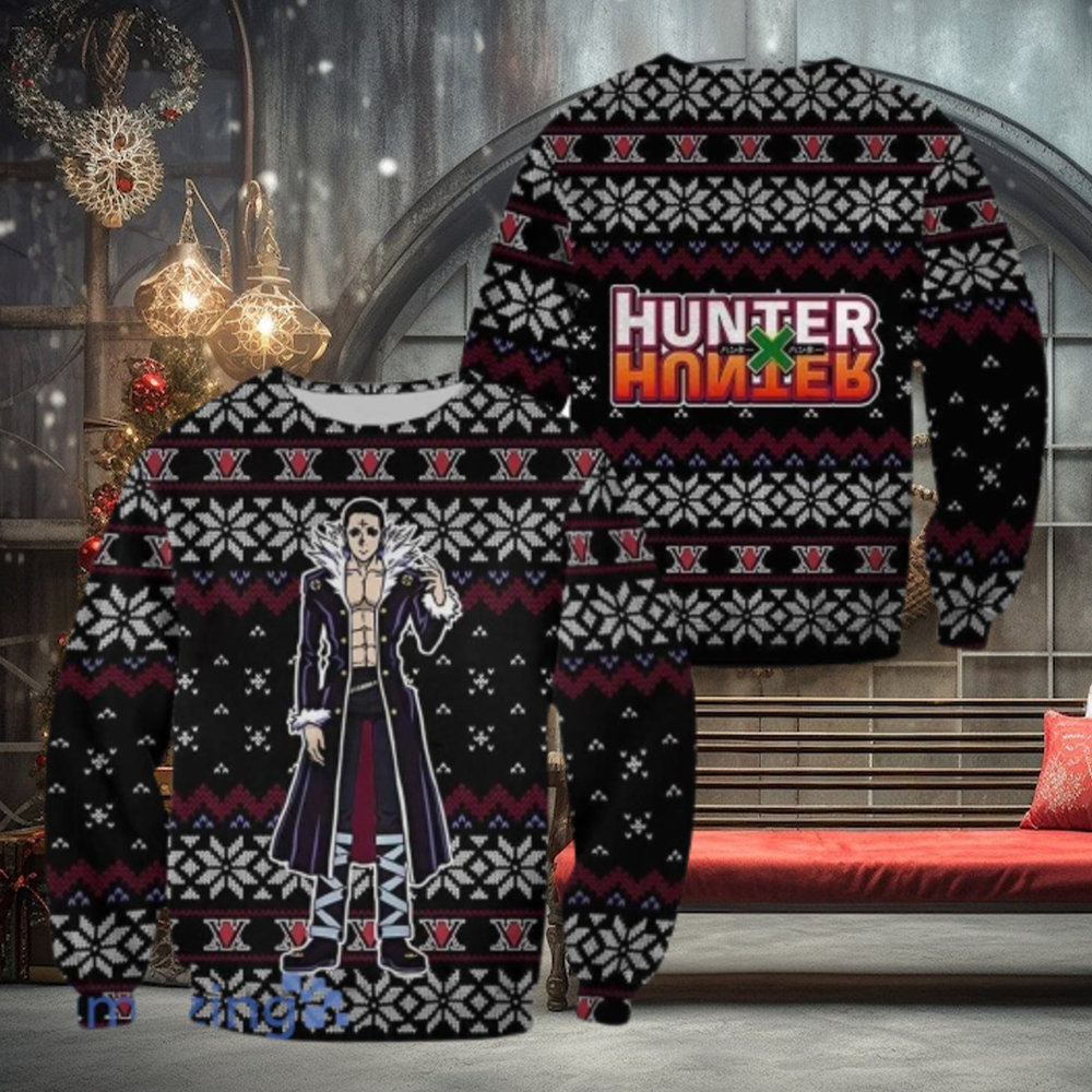 Chrollo Lucilfer Ugly Christmas Pull Et Hoodie Hunter X Hunter Gift Chrollo Lucilfer Ugly Christmas Pull Et Hoodie Hunter X Hunter Gift
