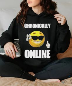 Chronically Online Ironic Thumbs Up Emoji Cringey shirt