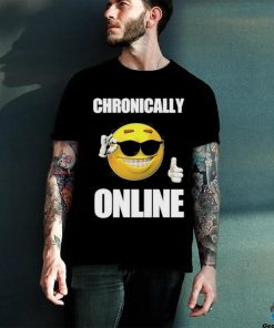 Chronically Online Ironic Thumbs Up Emoji Cringey shirt