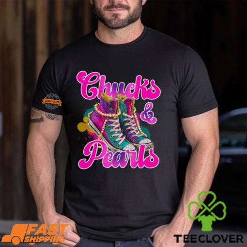 Chucks And Pearls Kamala Harris 2024 For President 47 T shirt