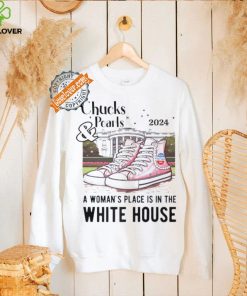 Chucks and pearls a woman’s place is in the White House Kamala 2024 shirt