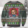 Pennywise IT Lights Horror Movie Ugly Christmas Sweater 3D Shirt