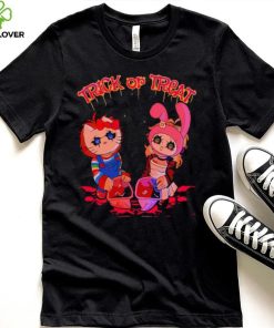 Chucky and Tiffany Hello Kitty Trick or Treat shirt