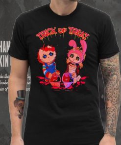 Chucky and Tiffany Hello Kitty Trick or Treat shirt