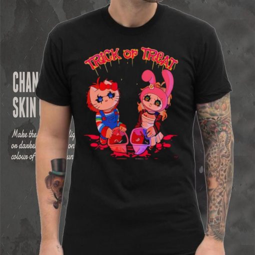 Chucky and Tiffany Hello Kitty Trick or Treat shirt