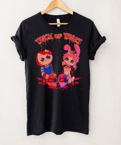 Chucky and Tiffany Hello Kitty Trick or Treat shirt