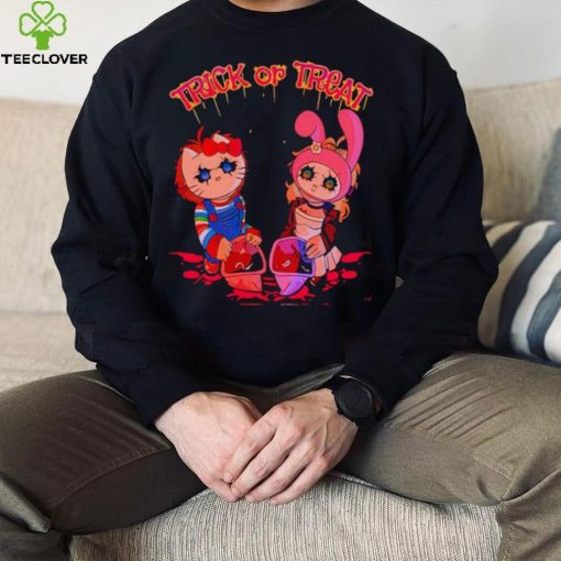 Chucky and Tiffany Hello Kitty Trick or Treat shirt