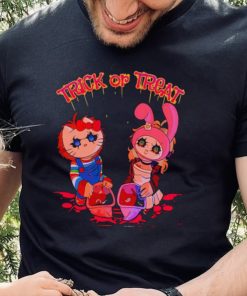 Chucky and Tiffany Hello Kitty Trick or Treat shirt