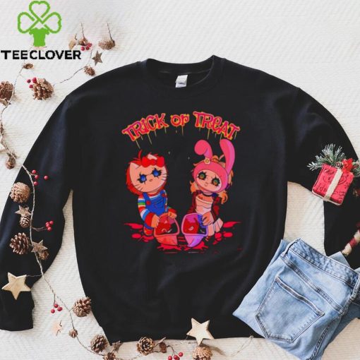 Chucky and Tiffany Hello Kitty Trick or Treat shirt