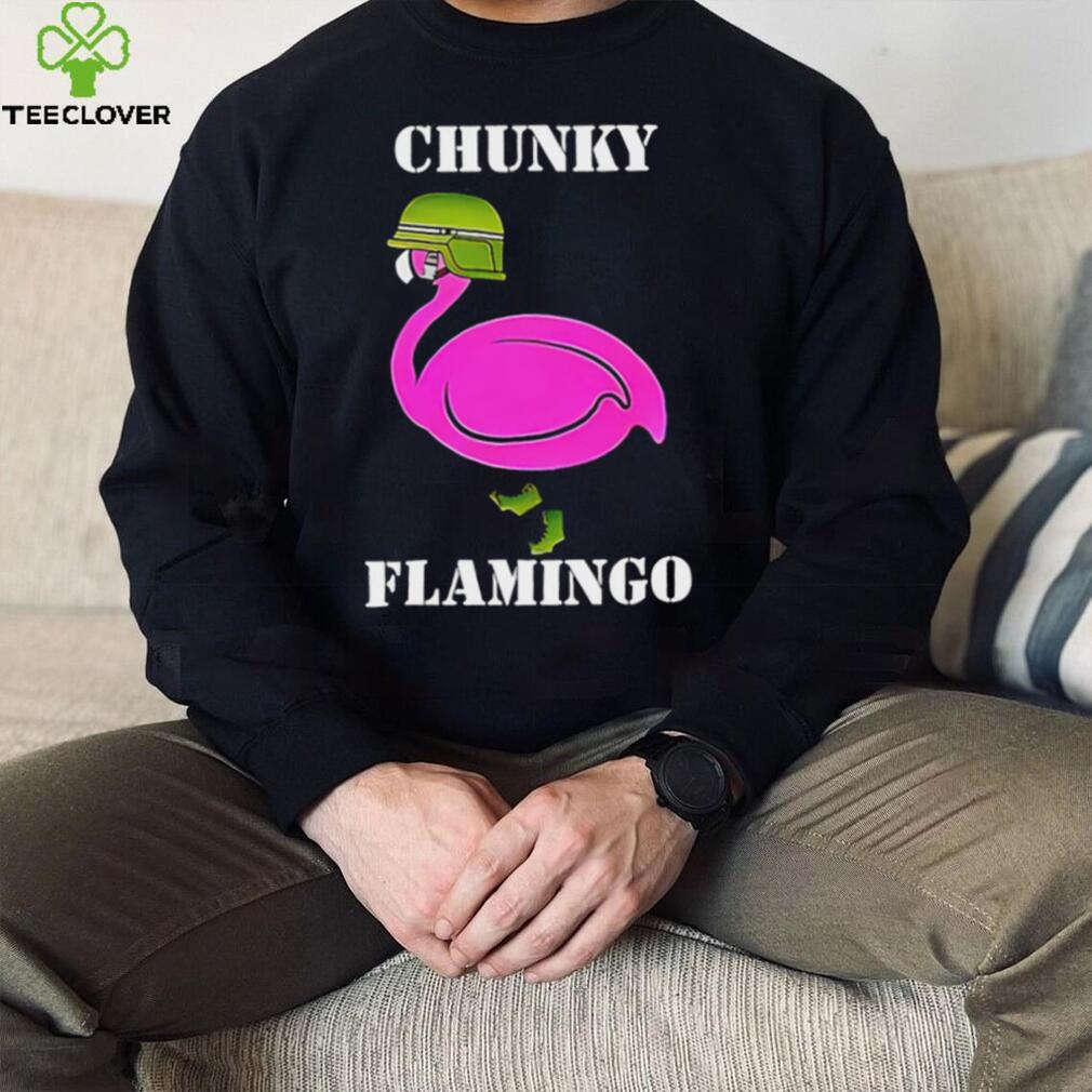 Chunky Flamingo veteran hat art shirt Chunky Flamingo veteran hat art shirt