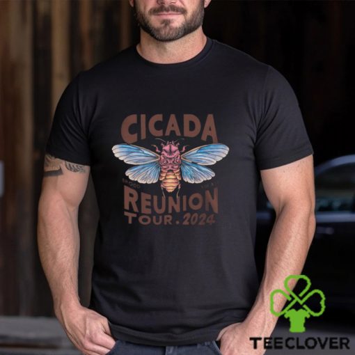 Cicada Reunion Tour 2024 Short Sleeve Graphic Tee 90 S Grunge Boho Style Shirt