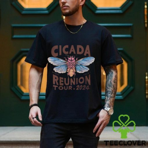 Cicada Reunion Tour 2024 Short Sleeve Graphic Tee 90 S Grunge Boho Style Shirt