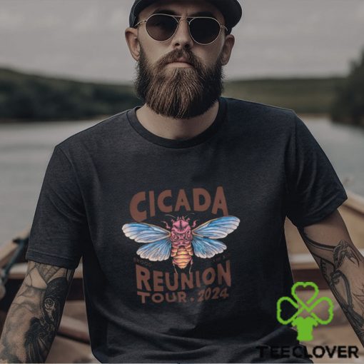 Cicada Reunion Tour 2024 Short Sleeve Graphic Tee 90 S Grunge Boho Style Shirt