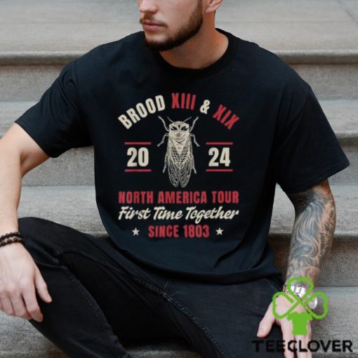Cicada Swarm 2024 Brood XIII & XIX North America Tour 2024 T Shirt