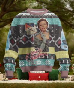 Cigarette Christmas Gift Woman Conceptual Cigarettes Ugly Christmas Sweater
