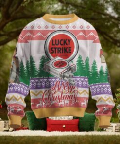 Cigarette Lucky Strike Christmas Gift Woman Ugly Christmas Sweater