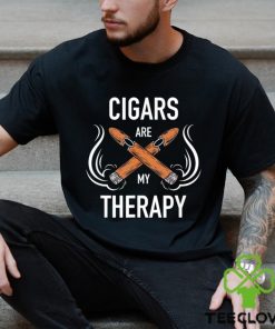 Cigars are my therapy logo shirt