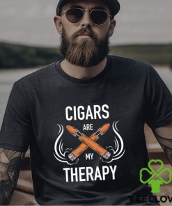 Cigars are my therapy logo hoodie, sweater, longsleeve, shirt v-neck, t-shirt