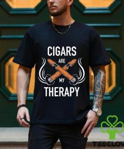 Cigars are my therapy logo hoodie, sweater, longsleeve, shirt v-neck, t-shirt