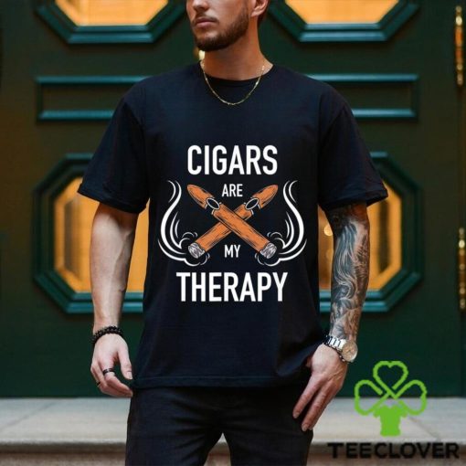 Cigars are my therapy logo hoodie, sweater, longsleeve, shirt v-neck, t-shirt