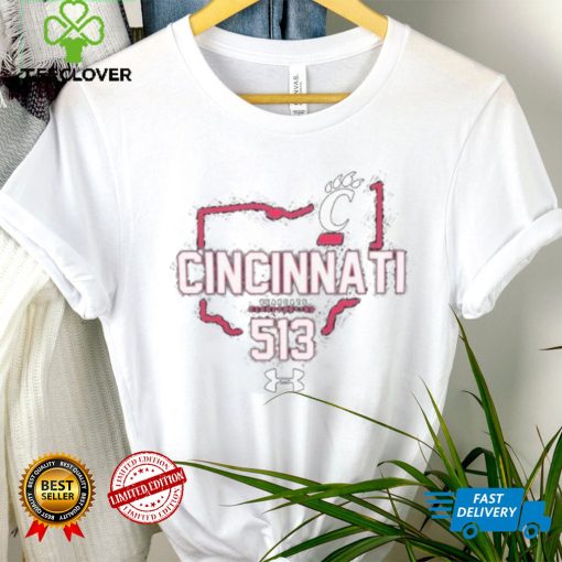 CincinnatI bearcats black 513 area code shirt