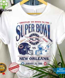 CincinnatI bears vs new england Patriots shiffrin’ on down to the super bowl live from new orleans T shirt