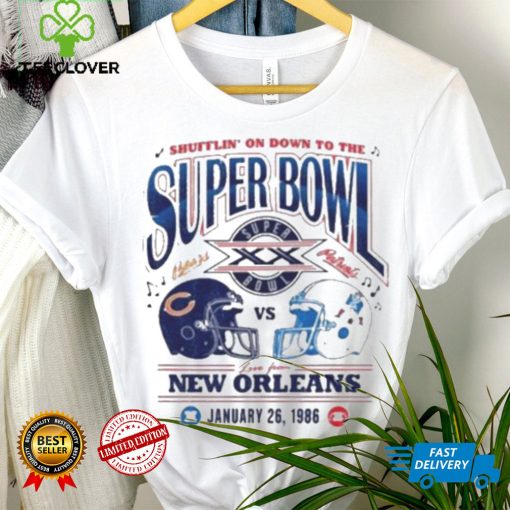 CincinnatI bears vs new england Patriots shiffrin’ on down to the super bowl live from new orleans T shirt