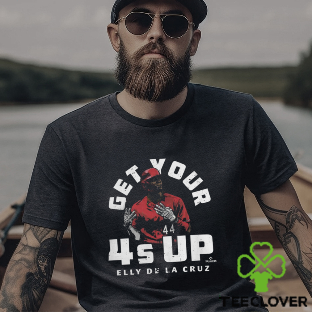 Cincinnati Baseball Elly De La Cruz Cincinnati 4’s Up T Shirt Cincinnati Baseball Elly De La Cruz Cincinnati 4’s Up T Shirt