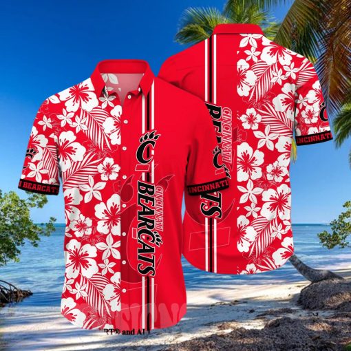 Cincinnati Bearcats NCAA Floral All Over Print Hawaiian Shirt