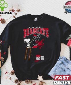 Cincinnati Bearcats Snoopy Painting Shirt 3 Cincinnati Bearcats Snoopy Painting Shirt