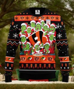 Cincinnati Bengals 12 Grinch Xmas Day Christmas Ugly Sweater